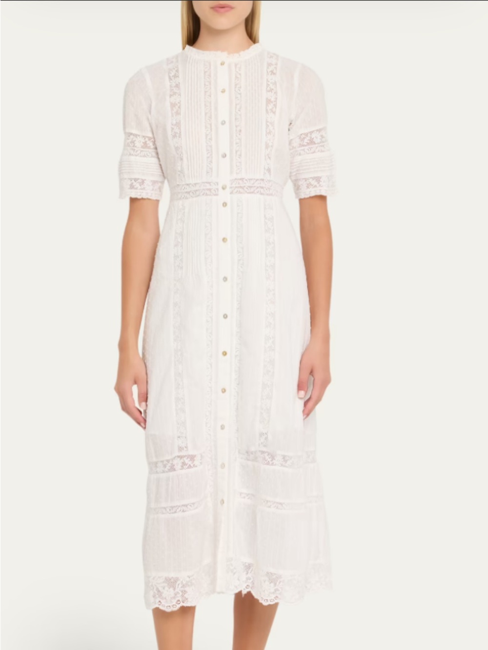 LOVESHACKFANCY
NWT Francilla Cotton Midi Dress size 2